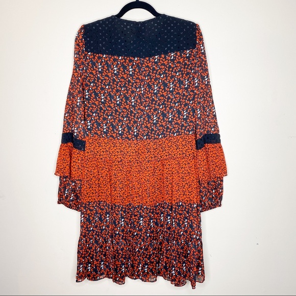 {Michael Kors} mixed floral print Georgette dress - Picture 8 of 10